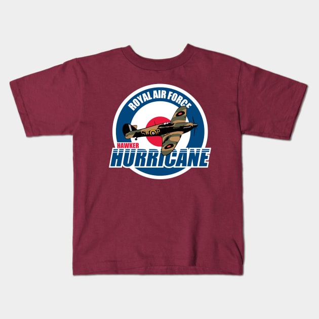 RAF Hurricane Patch Kids T-Shirt by TCP